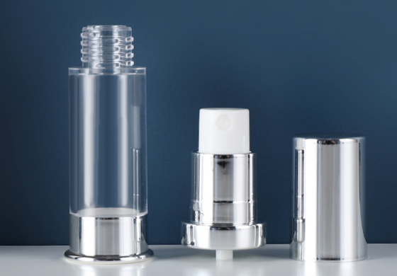 लक्जरी सिल्वर 5ml 10ml 15ml एल्यूमीनियम कॉस्मेटिक स्किनकेयर पैकेजिंग