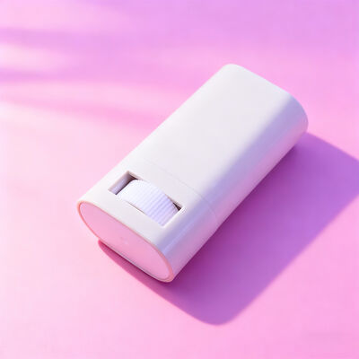 कस्टमाइज्ड ओवल फ्लैट 15g 20g ट्विस्ट अप स्टिक डिओडोरेंट पैकेजिंग रिफिल करने योग्य बॉडी डिओडोरेंट सनस्क्रीन कंटेनर ट्यूब डिओडोरेंट पैकेजिंग