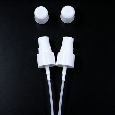 20-410 गोल हाफ कैप पीपी प्लास्टिक स्मूथ फाइन-मिस्ट स्प्रेयर डोज़ 0.12cc