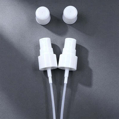 20-410 गोल हाफ कैप पीपी प्लास्टिक स्मूथ फाइन-मिस्ट स्प्रेयर डोज़ 0.12cc