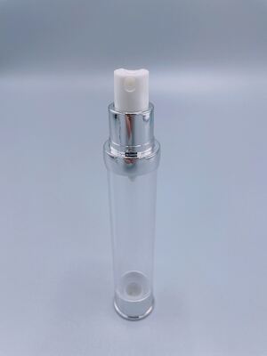 Anodized Aluminum Airless Pump Bottle 15ml 30ml Premium Metallic Skincare Packaging