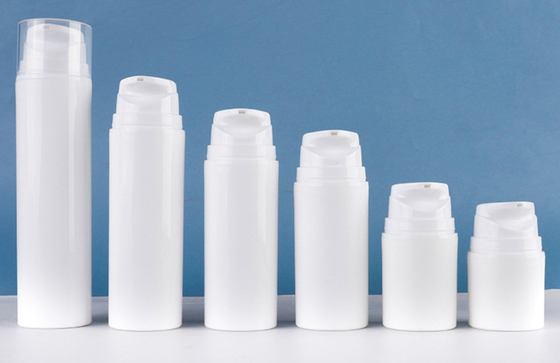 प्लास्टिक कॉस्मेटिक वायुहीन पंप की बोतलें 30ml 50ml 100ml 1CC खुराक