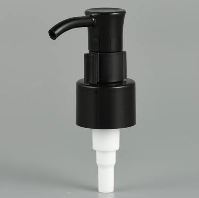 28/410 डिस्पेंसर ऑयल पंप काला सफ़ेद प्लास्टिक लोशन पंप क्लिप के साथ